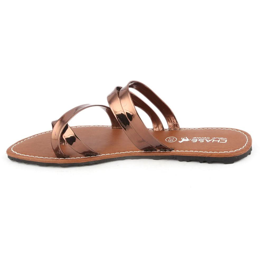 Girls Slipper  (07-A) - Brown, Kids, Girls Slippers, Chase Value, Chase Value