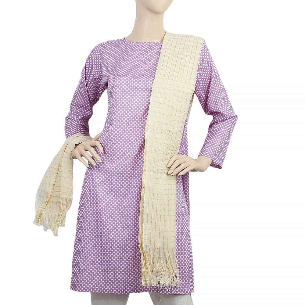 Women's Khaddi Gold Lining Dupatta - Beige, Women, Dupatta, Chase Value, Chase Value