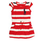 Girls Yarn Dyed Half Sleeves T-Shirt - Red, Kids, Girls T-Shirts, Chase Value, Chase Value