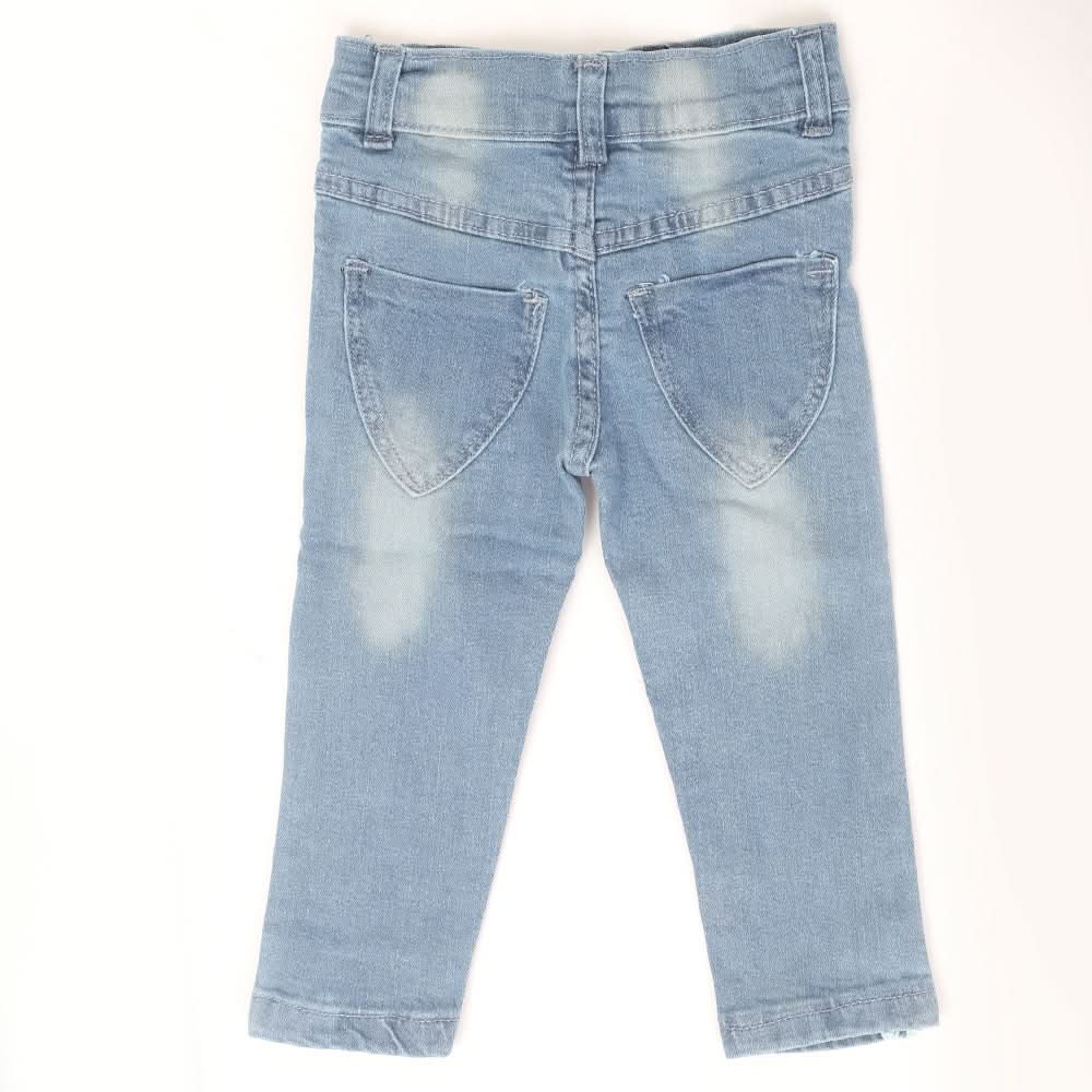Girls Denim Pant Side Tape - Light Blue, Kids, Girls Pants And Capri, Chase Value, Chase Value
