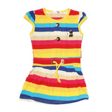 Girls Yarn Dyed Half Sleeves T-Shirt - Multi, Kids, Girls T-Shirts, Chase Value, Chase Value
