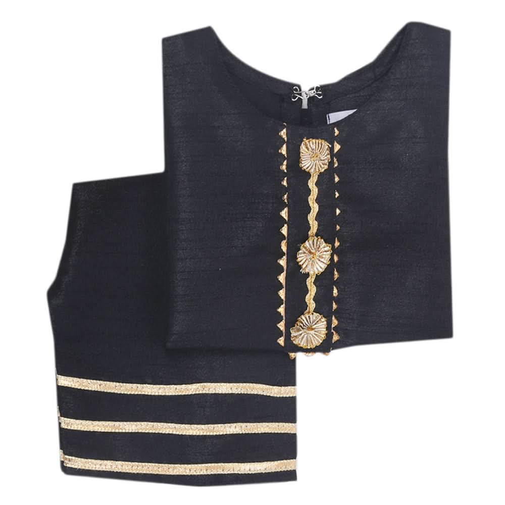 Newborn Girls Shalwar Suit - Black, Kids, Newborn Girls Sets And Suits, Chase Value, Chase Value