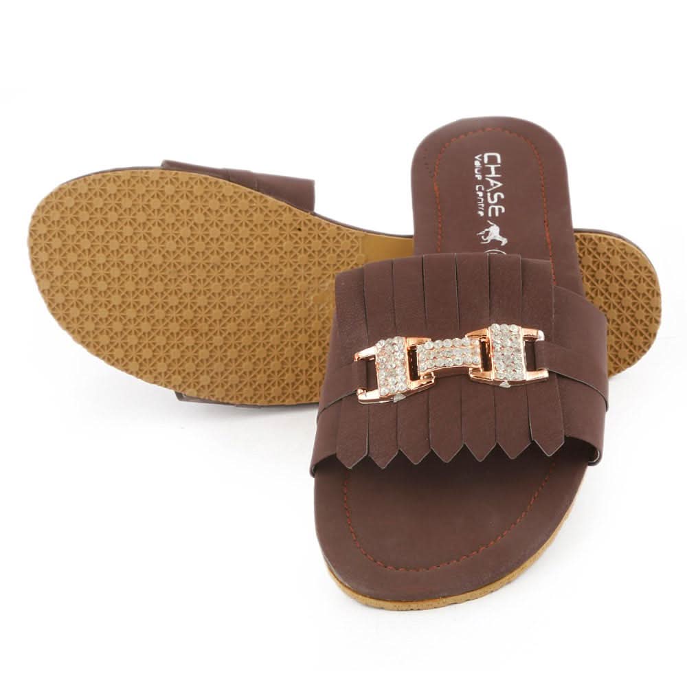 Women's Slipper I 01 - Brown, Women, Slippers, Chase Value, Chase Value