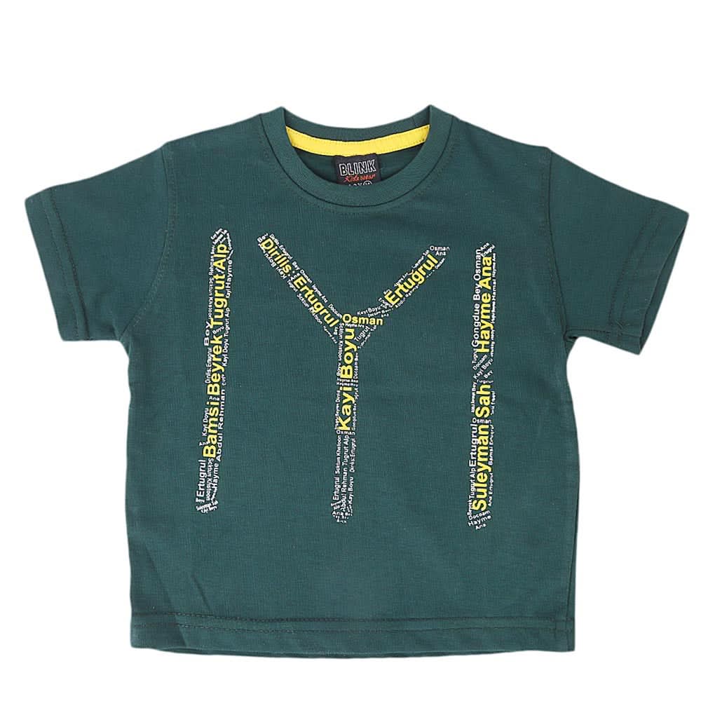 Boys Ertugrul Ghazi T-Shirt - Steel Green, Kids, Boys T-Shirts, Chase Value, Chase Value