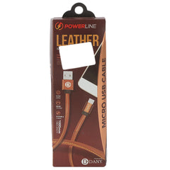 PowerLine Leather USB Charging Cable - Brown, Home & Lifestyle, Usb Cables, Chase Value, Chase Value
