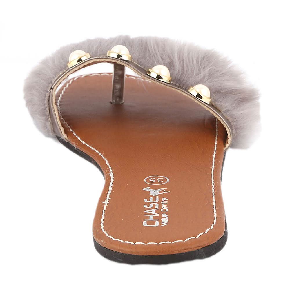 Girls Slipper (001) - Grey, Kids, Girls Slippers, Chase Value, Chase Value