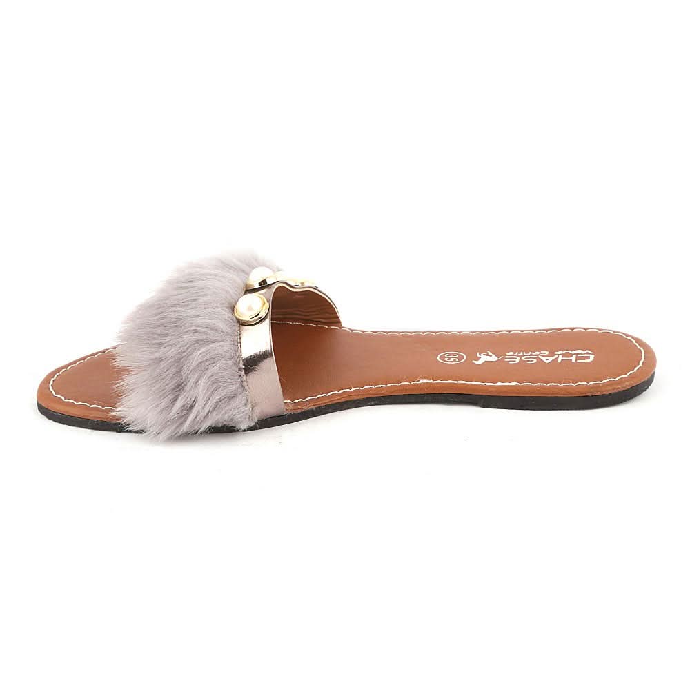 Girls Slipper (001) - Grey, Kids, Girls Slippers, Chase Value, Chase Value