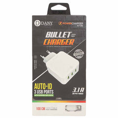 Dany Bullet Mobile Charger (H-130) - White, Home & Lifestyle, Mobile Charger, Chase Value, Chase Value