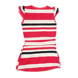 Girls Yarn Dyed Half Sleeves T-Shirt - Pink, Kids, Girls T-Shirts, Chase Value, Chase Value