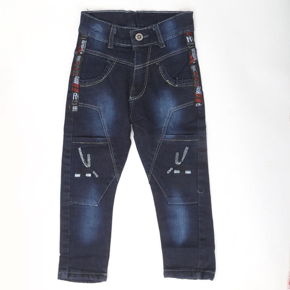 Boys Denim Pant - Dark Blue, Kids, Boys Pants, Chase Value, Chase Value