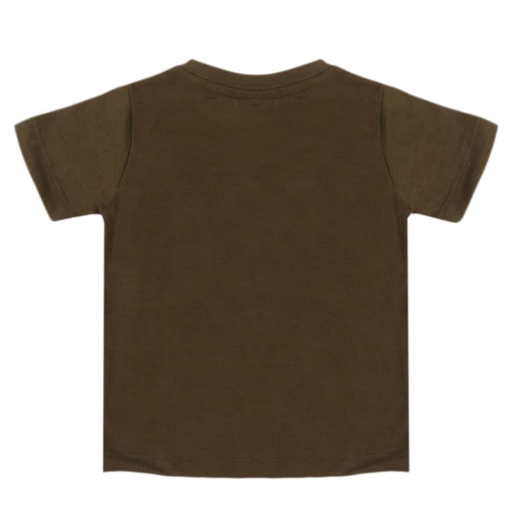 Boys Half Sleeves T-Shirt - Olive Green, Boys T-Shirts, Chase Value, Chase Value