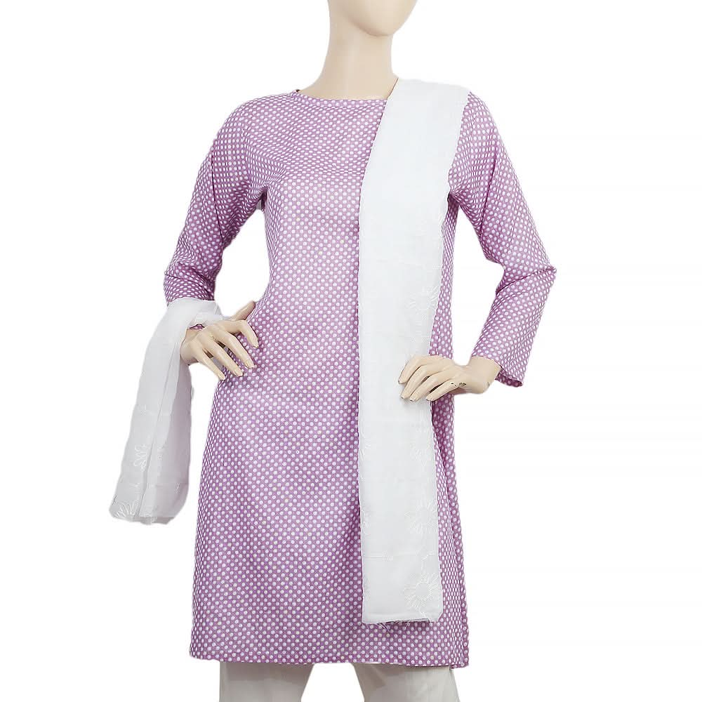 Women's Embroidered Dupatta - White, Women, Dupatta, Chase Value, Chase Value