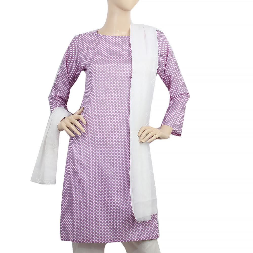 Women's Embroidered Dupatta - White, Women, Dupatta, Chase Value, Chase Value