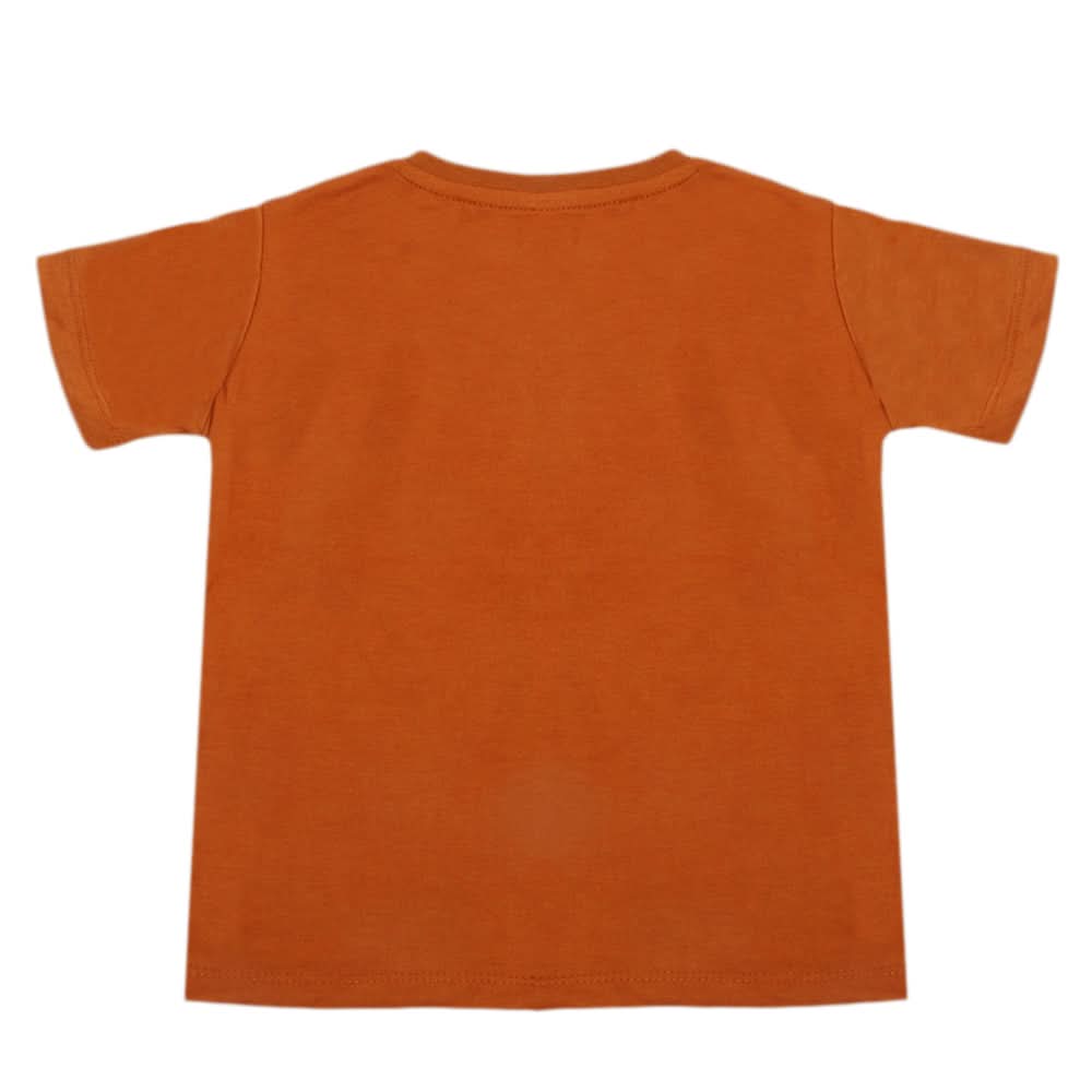 Boys Half Sleeves T-Shirt - Coffee, Boys T-Shirts, Chase Value, Chase Value