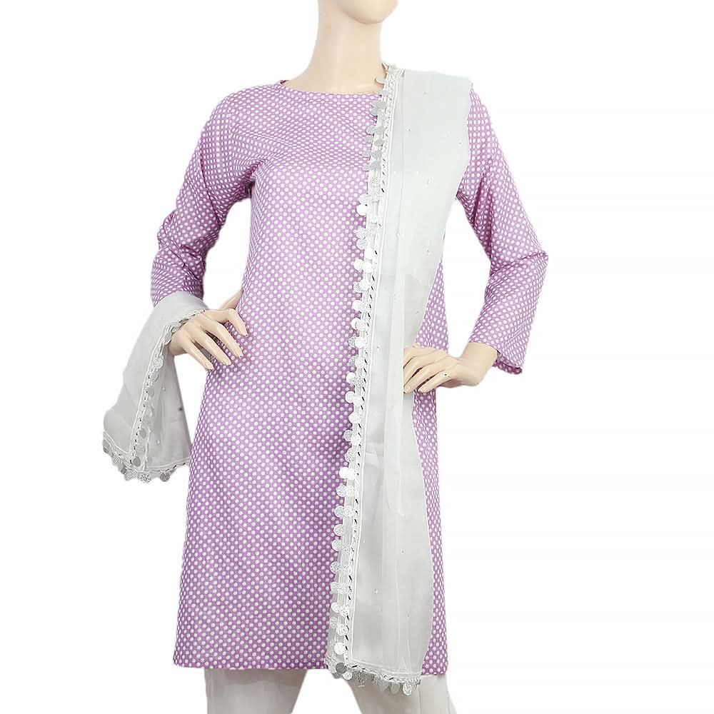 Women's Mehsori With Stone Dupatta - Silver, Women, Dupatta, Chase Value, Chase Value
