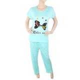 Women's 2 Piece Night Suit - Cyan, Women, Night Suit, Chase Value, Chase Value