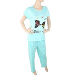 Women's 2 Piece Night Suit - Cyan, Women, Night Suit, Chase Value, Chase Value