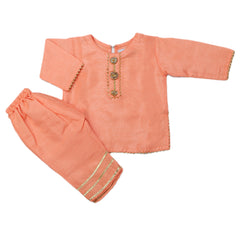 Newborn Girls Shalwar Suit - Peach, Kids, Newborn Girls Sets And Suits, Chase Value, Chase Value