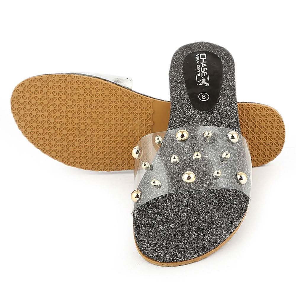 Women's Slipper - Black I 03, Women, Slippers, Chase Value, Chase Value