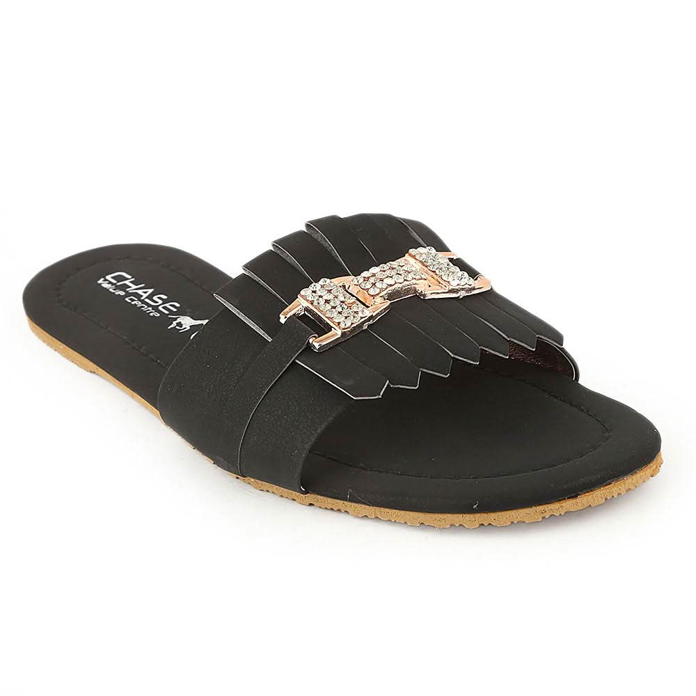 Women's Slipper I 01 - Black, Women, Slippers, Chase Value, Chase Value