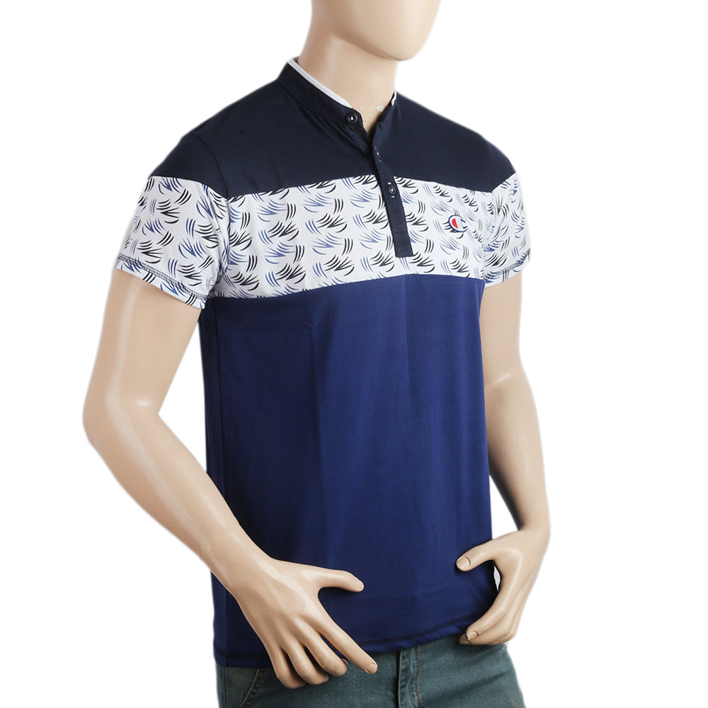 Men's Half Sleeves Polo T-Shirt - Navy Blue, Men, T-Shirts And Polos, Chase Value, Chase Value