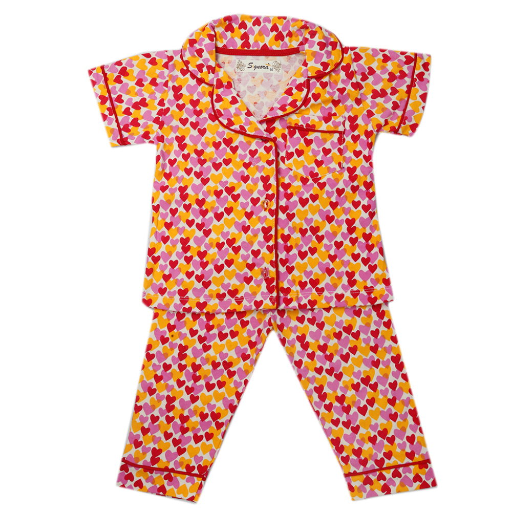 Girls Sleeping Suit - Pink, Kids, Girls Sets And Suits, Chase Value, Chase Value