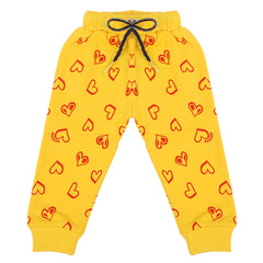 Girls Terry Trouser - Yellow, Girls Pants & Capri, Chase Value, Chase Value