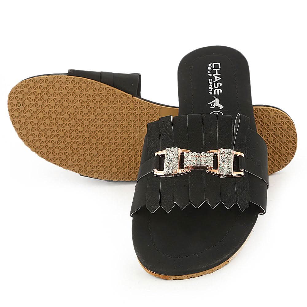 Women's Slipper I 01 - Black, Women, Slippers, Chase Value, Chase Value