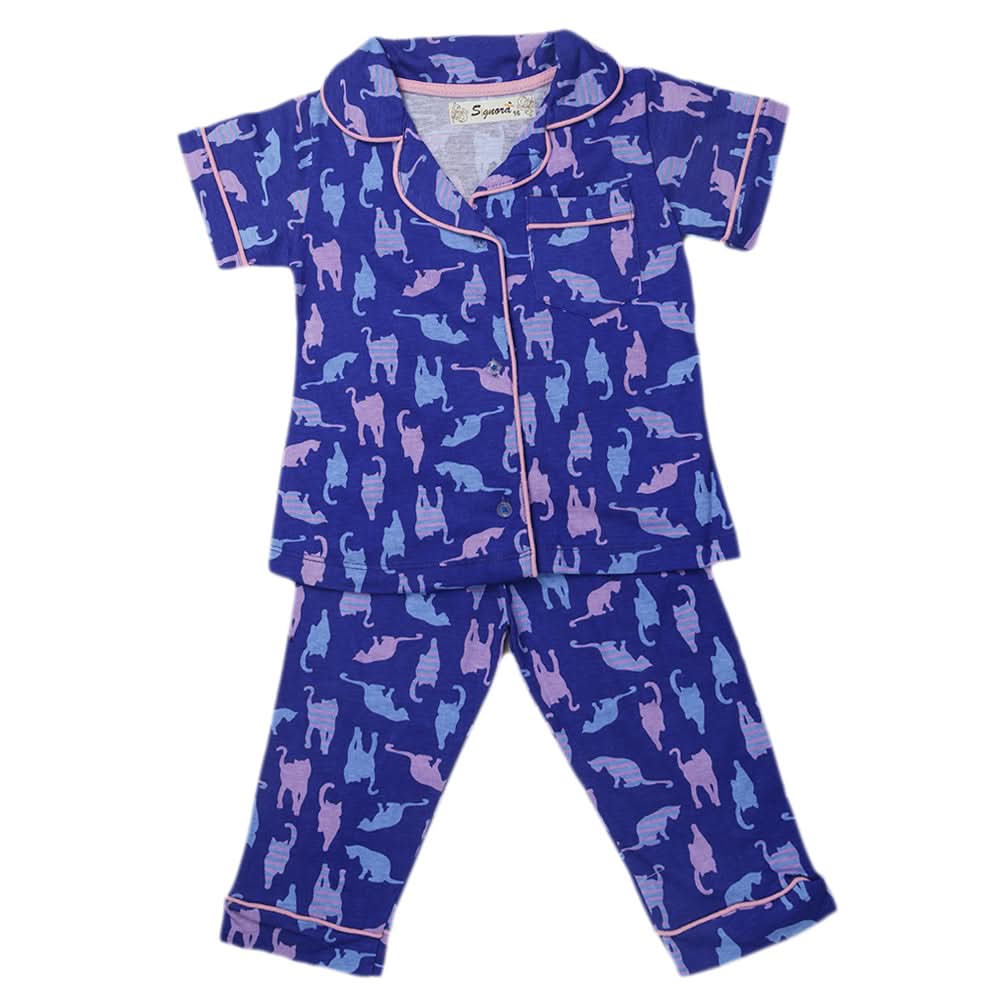 Girls Sleeping Suit - Royel Blue, Kids, Girls Sets And Suits, Chase Value, Chase Value
