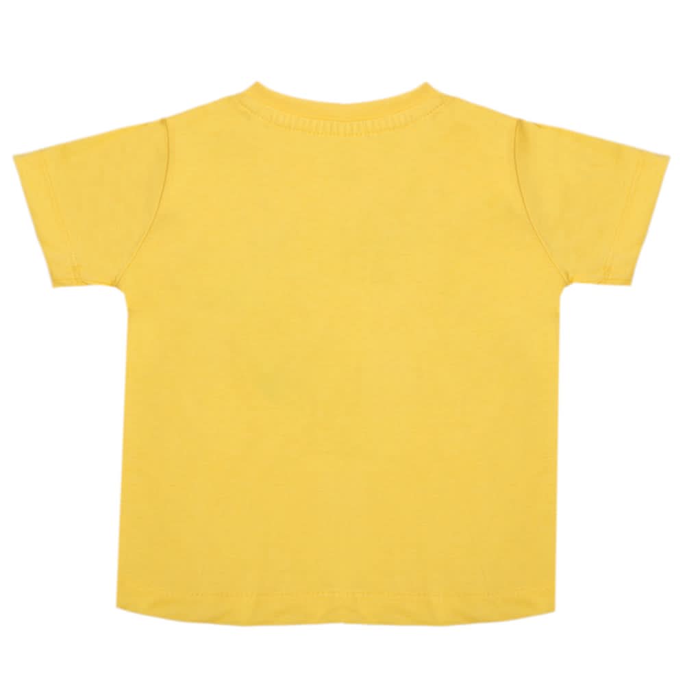 Boys Half Sleeves T-Shirt - Yellow, Boys T-Shirts, Chase Value, Chase Value
