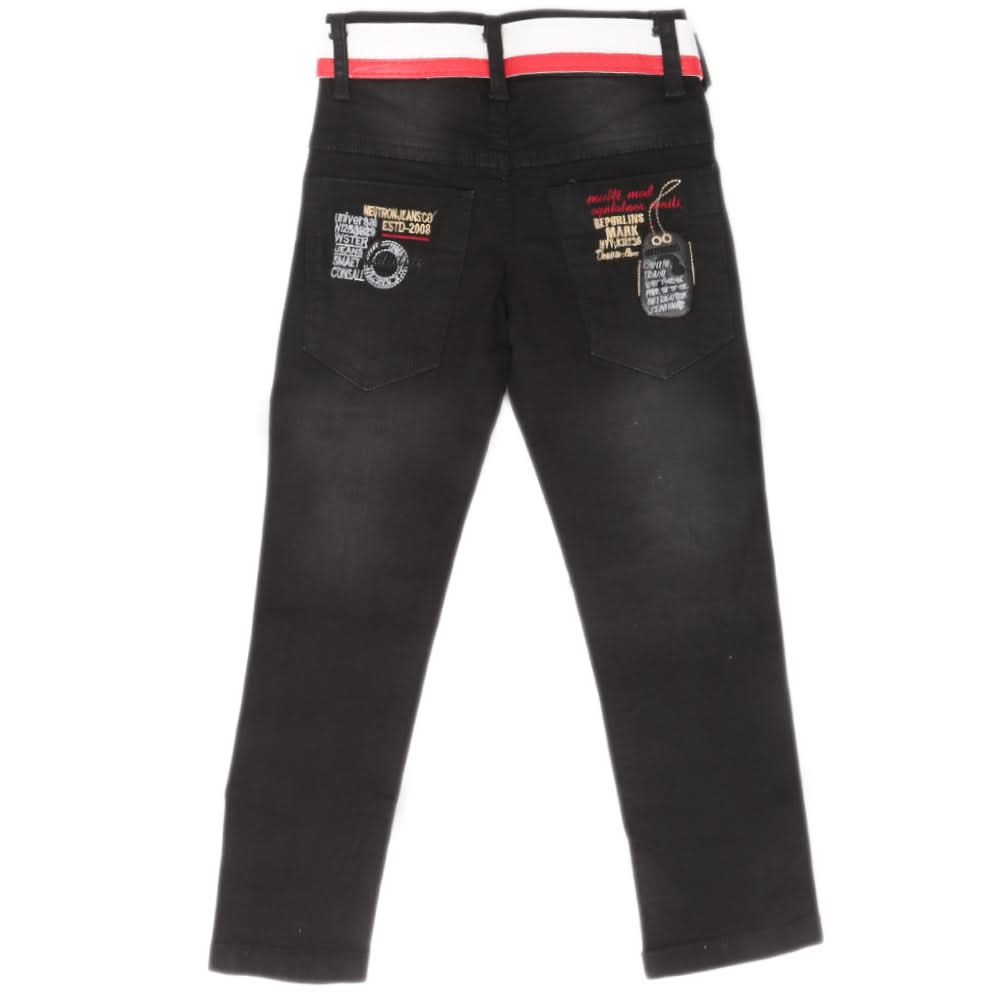 Boys Denim Pant - Black, Kids, Boys Pants, Chase Value, Chase Value