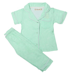 Girls Sleeping Suit - Green, Kids, Girls Sets And Suits, Chase Value, Chase Value