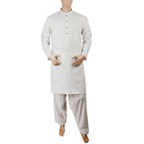 Men's Mashriq Slim Fit Kurta Shalwar - White, Men, Shalwar Kameez, Chase Value, Chase Value