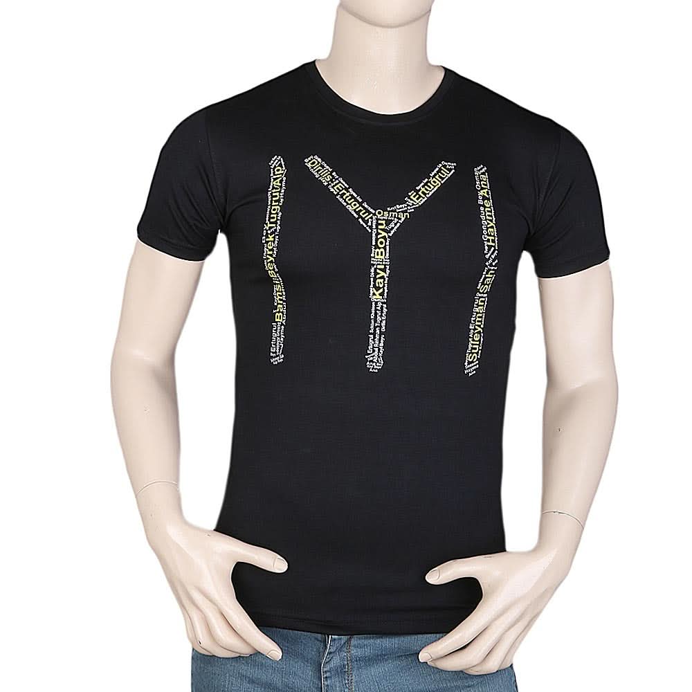 Mens Ertugrul Ghazi T-Shirt - Black, Men, T-Shirts And Polos, Chase Value, Chase Value