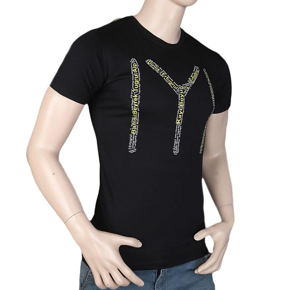 Mens Ertugrul Ghazi T-Shirt - Black, Men, T-Shirts And Polos, Chase Value, Chase Value