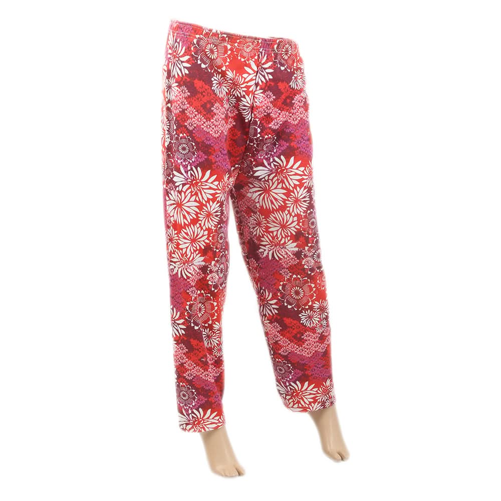 Women's Jersey Printed Trouser - Red, Women, Pants & Tights, Chase Value, Chase Value