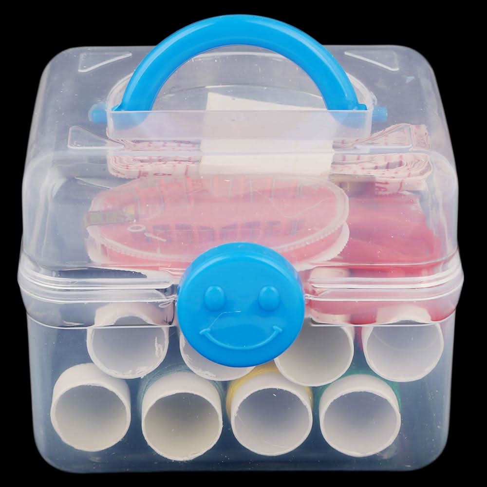 Sewing Basket With Sewing Accessories - Blue, Home & Decor, Chase Value, Chase Value