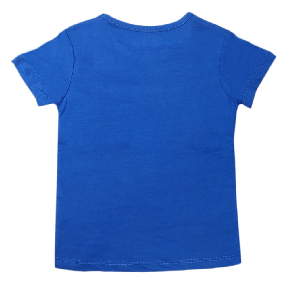 Girls Half Sleeves T-Shirts - Dark Blue, Kids, Girls T-Shirts, Chase Value, Chase Value