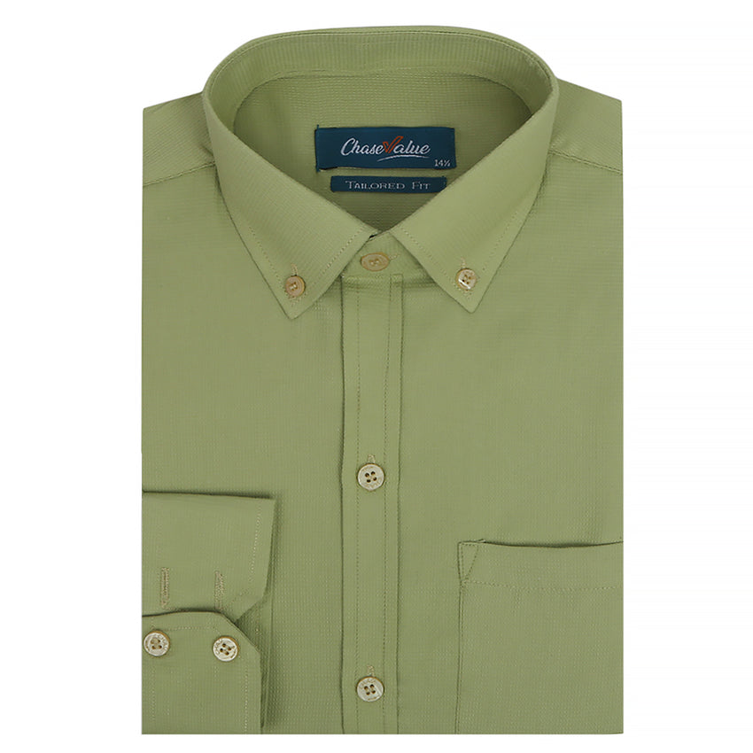 Men's Formal Shirt - Green, Men, Shirts, Chase Value, Chase Value