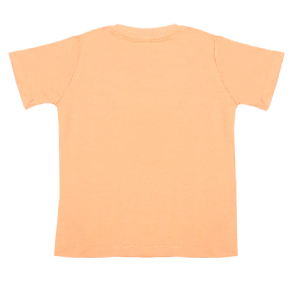 Boys Half Sleeves T-Shirt - Peach, Boys T-Shirts, Chase Value, Chase Value