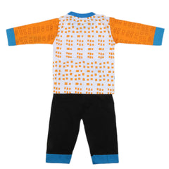 Boys Full Sleeves 2 Pcs Suit - Orange, Kids, Boys Sets And Suits, Chase Value, Chase Value