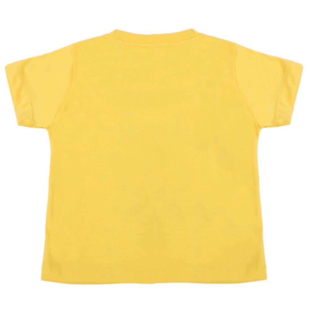 Boys Half Sleeves T-Shirt - Yellow, Boys T-Shirts, Chase Value, Chase Value