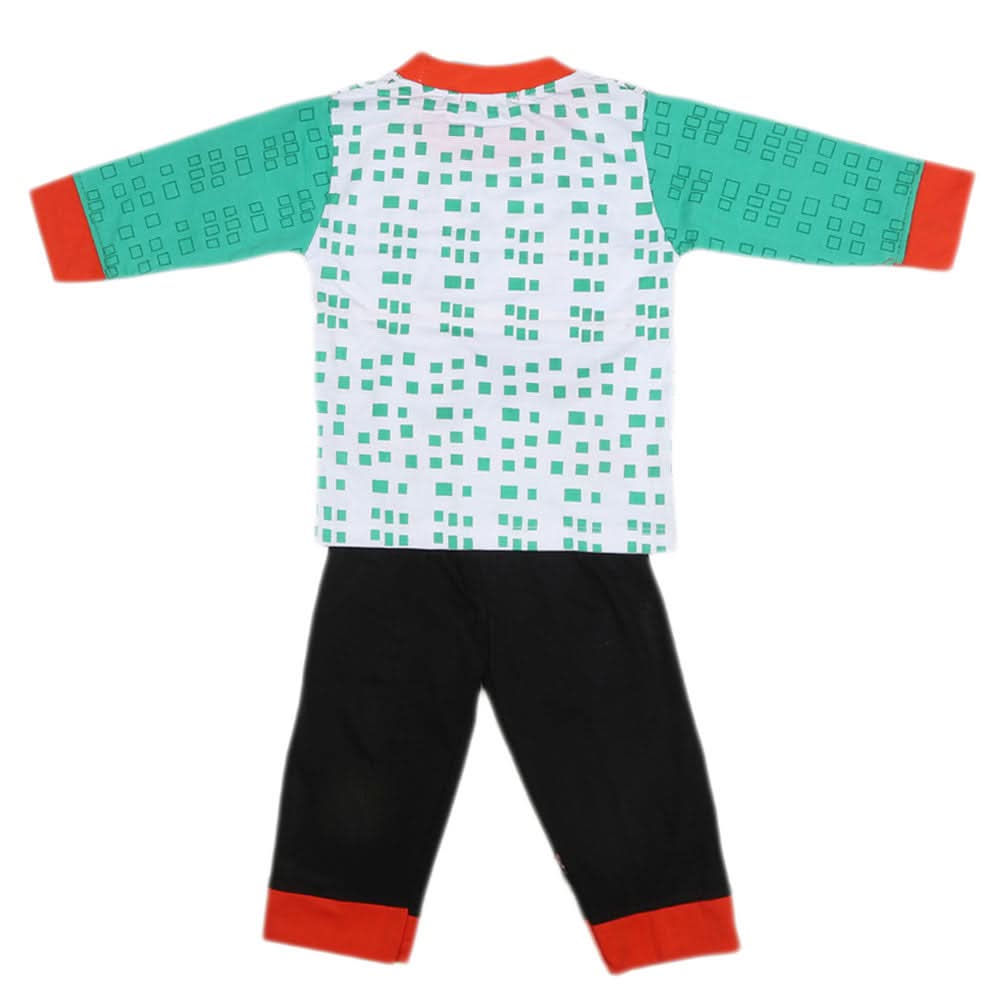 Boys Full Sleeves 2 Pcs Suit - Green, Kids, Boys Sets And Suits, Chase Value, Chase Value