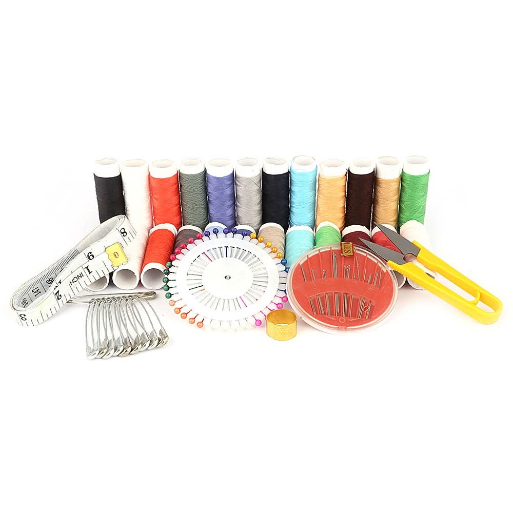 Sewing Basket With Sewing Accessories - Multi, Home & Decor, Chase Value, Chase Value