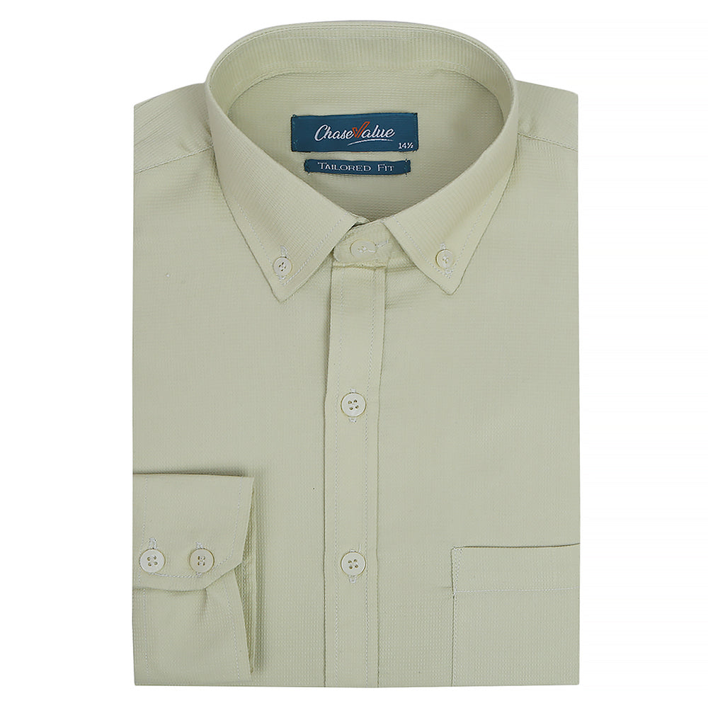 Men's Formal Shirt - Light Green, Men, Shirts, Chase Value, Chase Value