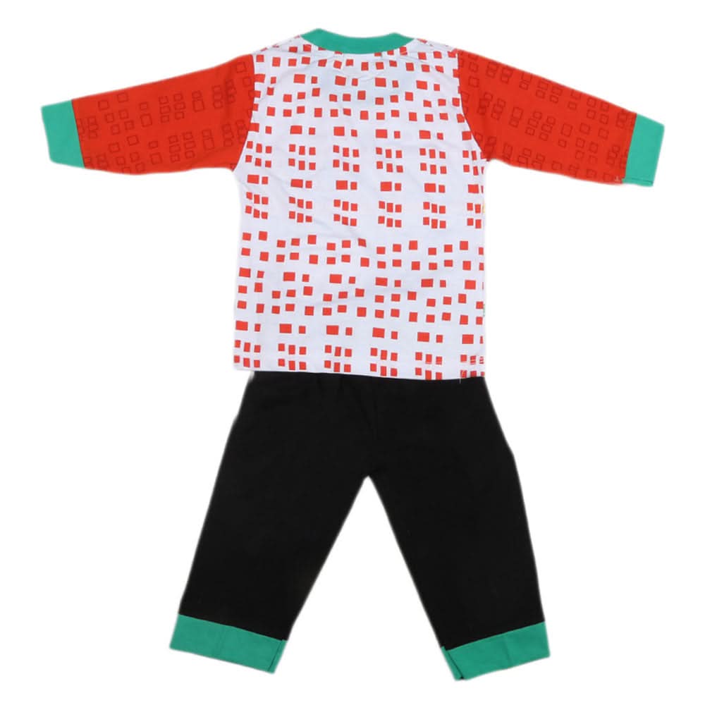 Boys Full Sleeves 2 Pcs Suit - Red, Kids, Boys Sets And Suits, Chase Value, Chase Value