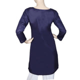 Women's Cotton Plain Kurti - Navy Blue, Women, Ready Kurtis, Chase Value, Chase Value