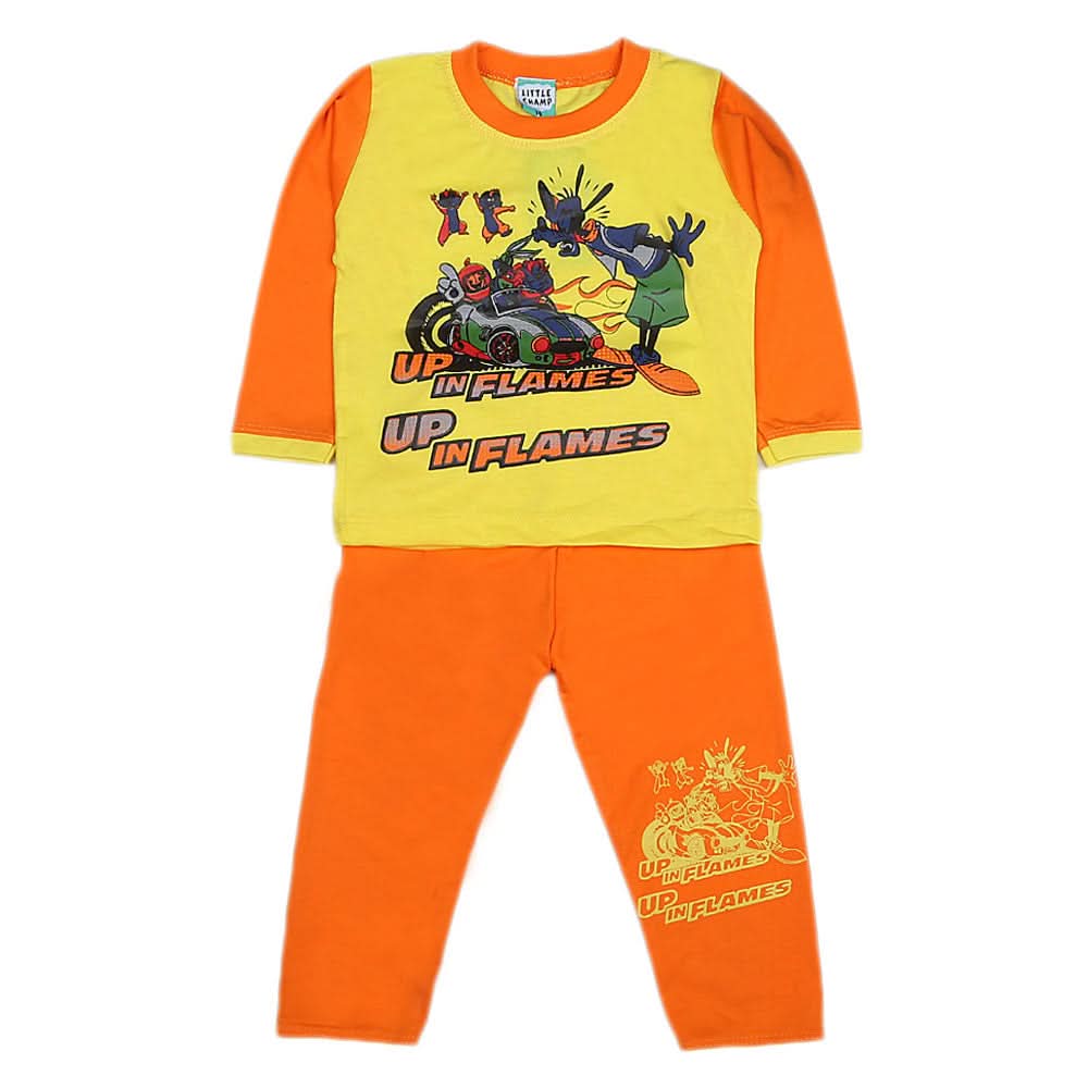 Boys 2 Piece Suit - Orange, Kids, Boys Sets And Suits, Chase Value, Chase Value
