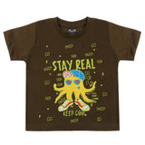 Boys Half Sleeves T-Shirt - Olive Green, Boys T-Shirts, Chase Value, Chase Value