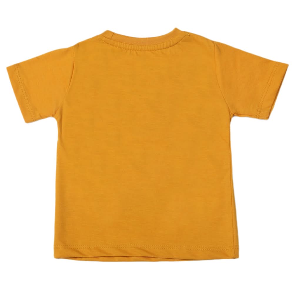 Boys Half Sleeves T-Shirt - Mustard, Boys T-Shirts, Chase Value, Chase Value